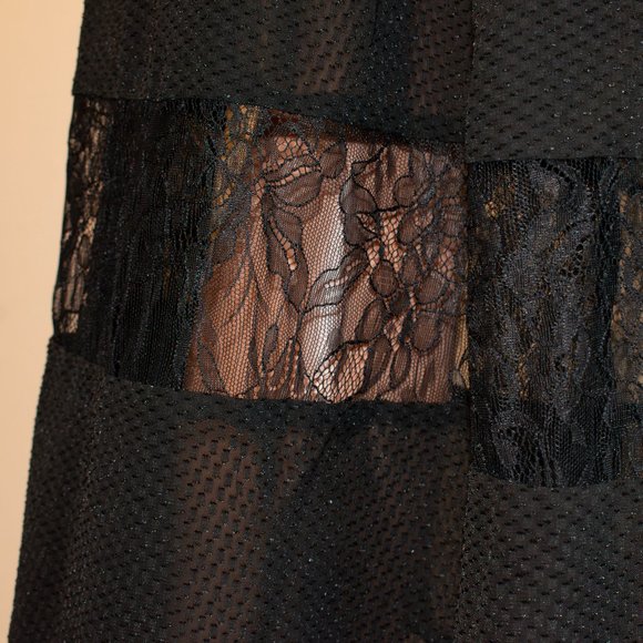 H&M Lace Panel Ankle Length Maxi Skirt Size 8 NWT - Picture 7 of 10